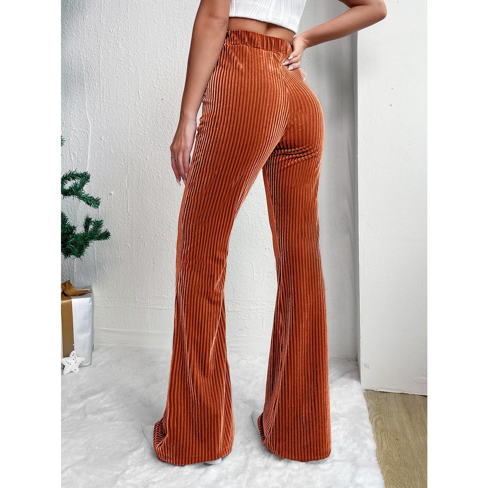 🌟 90's 00's High Waist Velvet Flare Leg Pants - Picture 8 of 11